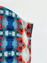 Load image into Gallery viewer, Cap Sleeve Kaleidoscope Print Knee Length Dress
