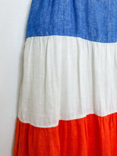 Load image into Gallery viewer, Linen Striped Sundress with Shoulder Ties

