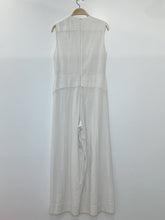 Load image into Gallery viewer, Linen Blend Sleeveless Bustier Seam Jumpsuit
