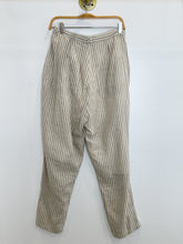 Load image into Gallery viewer, Linen Striped Pants with Pleated Detail
