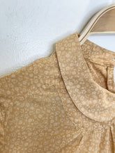 Load image into Gallery viewer, Tonal Floral Cotton Long Sleeve Blouse with Peter Pan Collar
