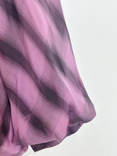 Load image into Gallery viewer, Plaid Silk 3/4 Sleeve Shirt with Tie Waist
