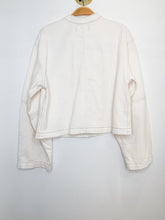 Load image into Gallery viewer, Cocoon-Sleeve Collarless Denim Lady Jacket (NWT, orig. $128)
