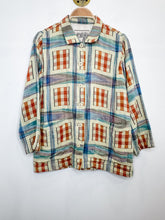 Load image into Gallery viewer, Organic Cotton Windowpane Patch Pocket Button Up Shirt Jacket

