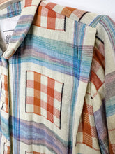 Load image into Gallery viewer, Organic Cotton Windowpane Patch Pocket Button Up Shirt Jacket
