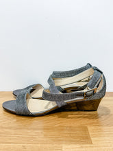 Load image into Gallery viewer, Chiara Glitter Wedge Sandals (orig. $650)
