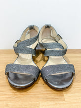 Load image into Gallery viewer, Chiara Glitter Wedge Sandals (orig. $650)
