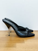 Load image into Gallery viewer, Vintage Leather Mule Metallic Heels
