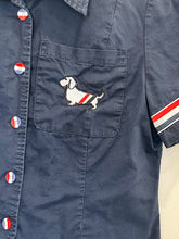 Load image into Gallery viewer, Cropped Short Sleeve Button Up Shirt (orig. $520)
