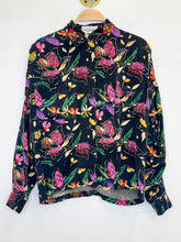 Load image into Gallery viewer, Vintage Floral Silk Long Sleeve Button Up Shirt
