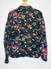 Load image into Gallery viewer, Vintage Floral Silk Long Sleeve Button Up Shirt
