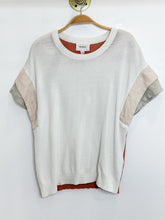 Load image into Gallery viewer, Color Block Mixed Media Short Sleeve Top (orig. $178)
