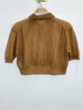 Load image into Gallery viewer, Mohair Blend Cropped Polo
