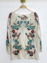 Load image into Gallery viewer, Long Sleeve Sheer Embroidered Shirt
