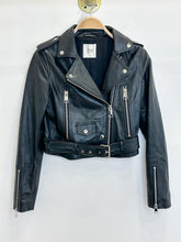 Load image into Gallery viewer, Leather Moto Jacket (orig. ~$600)
