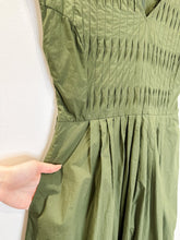 Load image into Gallery viewer, Cotton Cap Sleeve Pleated Top Bubble Midi Dress (orig. $395)
