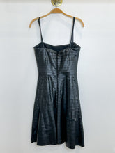 Load image into Gallery viewer, Vegan Leather Tiered Strapless Mini Dress
