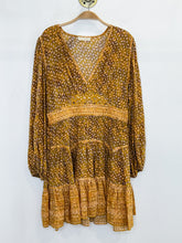 Load image into Gallery viewer, Hayana Silk Floral Puff Sleeve Dress (orig. $695)
