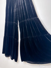 Load image into Gallery viewer, Tiered Wide Leg Velvet Pants
