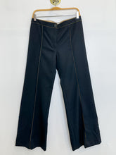 Load image into Gallery viewer, Wool Contrast Stitch Bootcut Trousers

