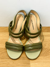 Load image into Gallery viewer, Leather Round Heel Sandals (orig. $398)
