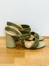 Load image into Gallery viewer, Leather Round Heel Sandals (orig. $398)
