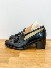 Load image into Gallery viewer, Leather Miss Leonie Loafer Pumps (orig. $495)
