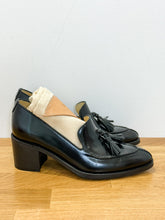 Load image into Gallery viewer, Leather Miss Leonie Loafer Pumps (orig. $495)
