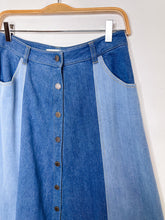 Load image into Gallery viewer, The Denver Denim A-Line Midi Skirt (orig. $298)
