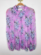 Load image into Gallery viewer, Floral Mock Neck Long Sleeve Blouse
