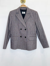 Load image into Gallery viewer, Double Breasted Plaid Blazer (NWT, $650)
