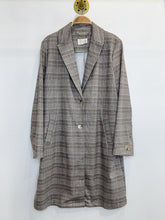 Load image into Gallery viewer, Long Plaid Two Button Jacket
