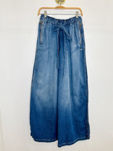 Load image into Gallery viewer, Drawstring Three Stripe Denim Pants (NWT, orig. $120)
