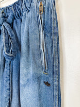 Load image into Gallery viewer, Drawstring Three Stripe Denim Pants (NWT, orig. $120)
