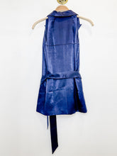 Load image into Gallery viewer, Tailored Longline Satin Waistcoat with Tie Belt (NWT, orig. $275)
