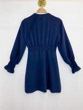 Load image into Gallery viewer, V-Neck Button Up Mini Dress with Smocked Waist (orig. $450)
