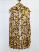 Load image into Gallery viewer, Plant-Dyed Silk Sleeveless Shirt Dress (orig. $580)
