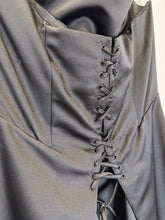 Load image into Gallery viewer, Strapless Floor-Length Gown with Ruffle Back
