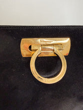 Load image into Gallery viewer, Suede Gancini Clutch (AS IS: chain shoulder strap missing)
