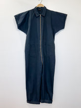 Load image into Gallery viewer, Short Sleeve Straight Leg Zip Front Jumpsuit
