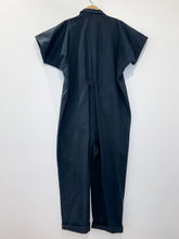 Load image into Gallery viewer, Short Sleeve Straight Leg Zip Front Jumpsuit

