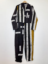Load image into Gallery viewer, Fuga Flightsuit Block Print Drawstring Zip Front Jumpsuit (orig. $220)
