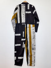 Load image into Gallery viewer, Fuga Flightsuit Block Print Drawstring Zip Front Jumpsuit (orig. $220)
