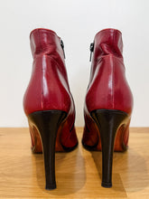 Load image into Gallery viewer, Italian Leather High Heel Ankle Boots with Crystal + Stud Embellishments
