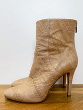 Load image into Gallery viewer, Stiletto Snake Ankle Boots
