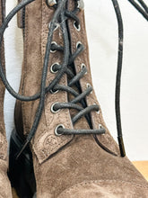 Load image into Gallery viewer, Suede T Monogram Lug Boot (orig. $500)
