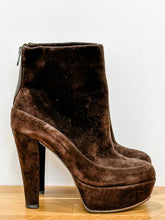 Load image into Gallery viewer, Suede Platform Ankle Boots
