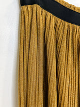 Load image into Gallery viewer, Metallic Micro Pleated Midi Skirt (NWT, orig. $276)
