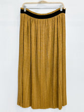 Load image into Gallery viewer, Metallic Micro Pleated Midi Skirt (NWT, orig. $276)
