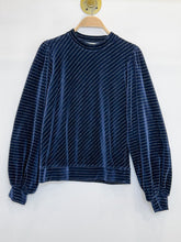 Load image into Gallery viewer, Velvet Metallic Threat Mock Neck Sweatshirt
